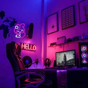 Letrero Luminoso LED de Anime Melody, Luz de Neón para Decoración de Pared, Dormitorio, Sala de Juegos, Sala de Estar, Decoración para Niños - Product Image 4