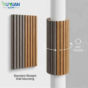 Panel <span class=keywords><strong>de</strong></span> Pared Flexible <span class=keywords><strong>de</strong></span> MDF con Chapa <span class=keywords><strong>de</strong></span> Madera Acústica Curvada, Diseño Moderno, Ecológico e Insonorizante para Sala <span class=keywords><strong>de</strong></span> Estar, Hotel, Gimnasio, Estudio <span class=keywords><strong>de</strong></span> Grabación - Product Image 1