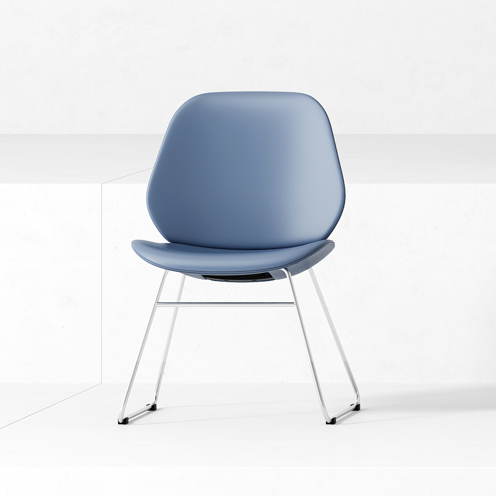 Обеденная Мебель из ткани, современный обеденный стул в стиле досуга с металлической основой для ресторана, кафе, магазина