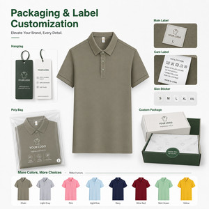 Chemise en coton tricoté 100 % pour homme, manches courtes, couleur unie, respirante, infroissable, séchage rapide, décontractée, boutonnée sur le devant, logo personnalisé - Product Image 4