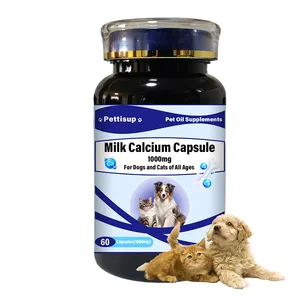 Manufacturer Wholesale With Best Price Dog Goat Milk Calcium Capsules Enriched With Colostrum For Pet Growth And Development