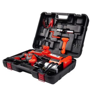 ROGTZ TY-EJ08-Red <strong>3T</strong> Scissor <strong>Jack</strong> Kit DC12V Electric Car <strong>Jack</strong> with Impact Wrench for <strong>Auto</strong> Repair Sedans &amp; SUVs - Product Image 1