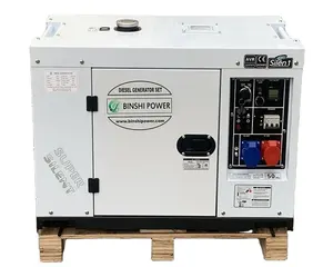 10kva Home Diesel Generator Small Silent 10Kw Diesel Generator 50hz 60hz Portable Power Soundproof Electric Genset Generator