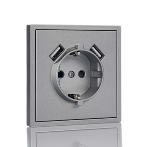 Bán Buôn Mezeen Z Loạt EU Tiêu Chuẩn Châu Âu Nhà Đức Điện Điện Tường Chuyển Đổi Ổ Cắm Với Cổng USB Đôi Loại Một - Product Image 6