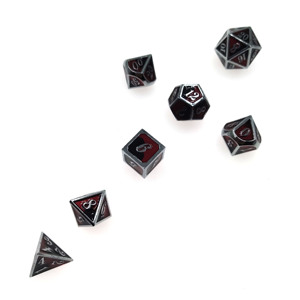 Meilleures ventes - Ensemble de dés métalliques multi-faces 7 pièces DND avec dés D20 supplémentaires pour Dungeons and Dragons - Ensemble de dés polyédriques - Dés métalliques personnalisés - Product Image 2