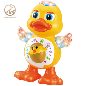 Giocattoli per Bambini <span class=keywords><strong>Molto</strong></span> Interessanti all'Ingrosso, Paperella Danzante con Luci e Musica, Può Oscillare il Corpo, Giocattolo Camminante - Product Image 1