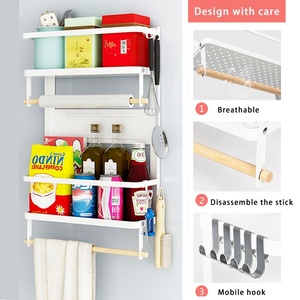 Magnete contenitore per spezie organizzatore frigorifero ripiano laterale scaffale per spezie a <span class=keywords><strong>parete</strong></span> scaffale <span class=keywords><strong>da</strong></span> cucina magnetico pieghevole - Product Image 4