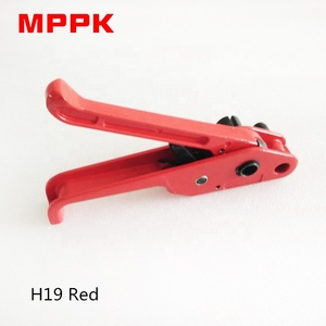 Herramienta de flejado de molinete Manual H19, correa de PET roja de 13-19mm, máquina de embalaje de correa de <span class=keywords><strong>acero</strong></span> para alimentos y bebidas, fácil operación - Product Image 2