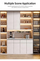 Profilé en aluminium pour LED sans soudure, surface anodisée, design en U, CRI élevé 90, température de couleur 3500K-6000K, garantie de 2 ans