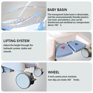 Cama nueva para bebés gemelos, Hospital Médico, cuna barata para bebés, juego <span class=keywords><strong>de</strong></span> cuna para bebés, carrito <span class=keywords><strong>de</strong></span> cama, novedad <span class=keywords><strong>de</strong></span> 2017 - Product Image 2