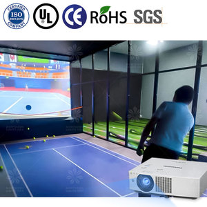Parque de atracciones juego de fitness de realidad <span class=keywords><strong>virtual</strong></span> juego de pared interactivo AR Simulador de tenis - Product Image 3