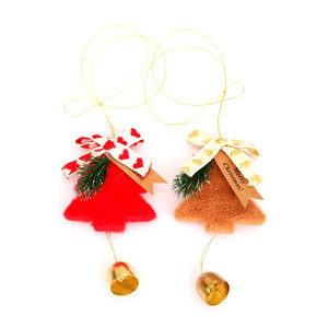 Christmas decorations, <b>small</b> <b>bells</b>, bows, felt Christmas trees, car door hangings, wind chimes, and other decorative items. - Product Image 5