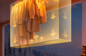 Intelligent balcony home remote control lifting clothes rack, automatic drying integrated electric clothes rack - Product Image 2