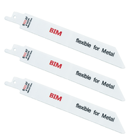 Lames de scie sabre bimétalliques industrielles 10-14T, 130 mm x 0,9 mm, largeur 19 mm, OEM pour la découpe de tôles et de tuyaux en aluminium