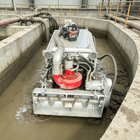Robot de déshydratation des boues à couple élevé avec largeur de raclage de 900 mm et extraction pour l'accumulation de sédiments dans les égouts profonds