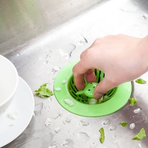 Couvre-drain en plastique pour évier, bouchon rond en caoutchouc pour siphon, <span class=keywords><strong>filtre</strong></span> anti-cheveux pour évier, <span class=keywords><strong>grille</strong></span> de filtration pour évier de cuisine - Product Image 3