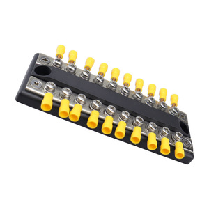 Blue Sea <strong>Systems</strong> 48V DC Dual Bus 100A Tinned Copper Terminal <strong>Block</strong> Automotive Circuit Max Busbar Blue Color - Product Image 3