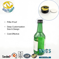 Quality Assurance ROPP 28mm Aluminum Caps with TPE/PE/Silicone Liner for Wine & Beverage Bottles Tamper-Evident & Leak-Proof
