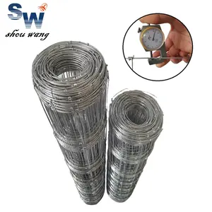 5ft 6ft 8ft Hot Dipped Galvanized Grassland Wire Mesh Fence Cattle / Sheep / Deer / Field Farm Fence