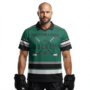 Nouvelles tenues de hockey sur glace en fibre de polyester 2026 avec caractéristiques imperméables, antibactériennes et respirantes, personnalisables avec le nom de l'équipe - Product Image 1