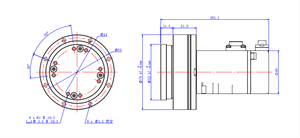 Nhà máy-trực tiếp ROTARY Thiết bị truyền động điều hòa ổ đĩa servo Motor AC 220V IP65 Trọng lượng nhẹ 14 hài hòa thiết bị truyền động - Product Image 2