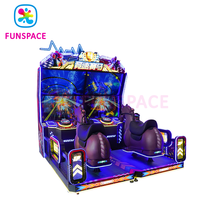 Funspace Vente en gros Jeux vidéo d'arcade Divertissement Équitation Simulateur de chevaux 2 joueurs Fonctionnement de pièces Machine de jeu de course