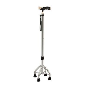 Aluminum Alloy <b>Walking</b> <b>Stick</b> For Elderly Non Slip Anti Fall Lightweight Four Legged Support Outdoor Use - Product Image 3