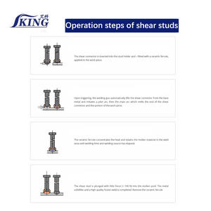 Goujons de <span class=keywords><strong>connecteur</strong></span> de cisaillement IKING ISO 13918 pour structures composites en béton et en acier - Product Image 6