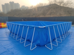 <span class=keywords><strong>Piscine</strong></span> rectangulaire commerciale <span class=keywords><strong>HTH</strong></span> en promotion, bâche PVC 0,9 mm d'épaisseur, garantie 2 ans, échelle à cadre métallique pour la maison - Product Image 6