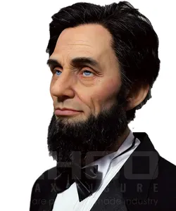 Tùy chỉnh người nổi tiếng Abraham Lincoln Kích thước cuộc sống sáp con số để bán