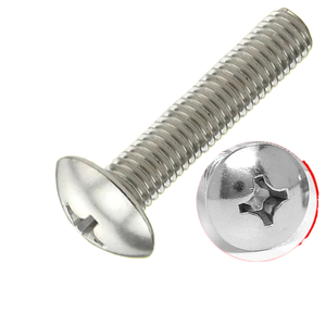 Tornillos de máquina de cabeza plana grande, estándar británico, de acero inoxidable 304, 4 # -6 # Paraguas Americano 101/4 Tm - Product Image 1