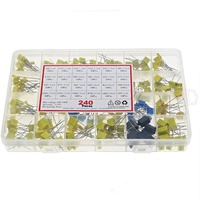 Kit de condensateurs de correction 240 pièces 63V-100V 102J-105J, emballage en boîte plastique, coefficient de température 10%