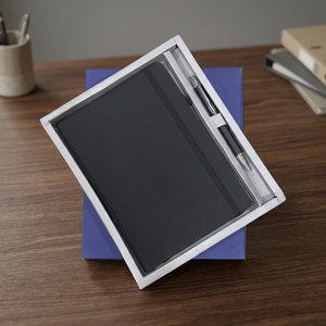 Coffret Cadeau Agenda A5 Rigide en PU avec Stylo Métallique, 100 Feuilles, Impression UV pour Réunions Professionnelles, Cadeaux d'Entreprise et Enregistrement de Notes - Product Image 2
