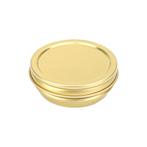 Boîte en fer blanc <span class=keywords><strong>caviar</strong></span> de forme ronde couleur or emballage sous vide 10g 30g <span class=keywords><strong>50g</strong></span> 100g 125g 250g 500g - Product Image 1
