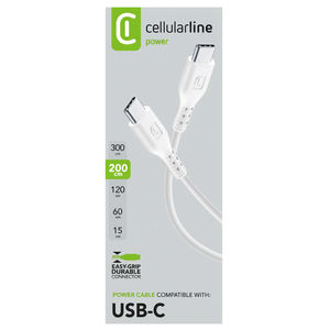 Cavo USB C POWER CABLE Blanco 2m USBDATACUSBC2C2MW - Product Image 3