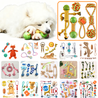 Ensemble de plus de 100 jouets pour chien en corde de coton variés, 3 à 25 paquets, jouets interactifs à mâcher pour chiots
