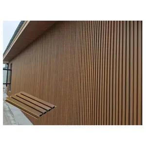 中国工厂219 * 26毫米户外木塑墙板/Wpc墙面覆层/外墙覆盖物