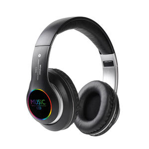Auriculares Inalámbricos con Micrófono, Auriculares Plegables BT <span class=keywords><strong>para</strong></span> <span class=keywords><strong>TV</strong></span>, PC, Tablet, Auriculares BT <span class=keywords><strong>para</strong></span> Teléfono, Casco Musical con LED de Color - Product Image 4