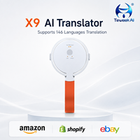 Dispositif de traduction AI professionnel X9 prenant en charge 146 langues, traduction transversale entre applications, appel vidéo, transcription en temps réel