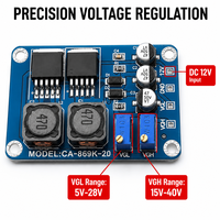 CA-869K Vgh Vgl DC Módulo de Reparación de Placa Convertidora Tcon para Cambio de Voltaje, Herramienta de Reparación de Panel LED LCD de TV, Placa de Montaje de Convertidores DC-DC