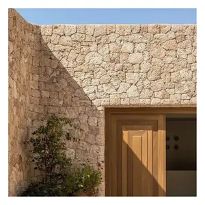 ألواح حائط خارجية من الحجر الثقافي بلوح بيج لتغطية الحائط الخارجي للفنادق
