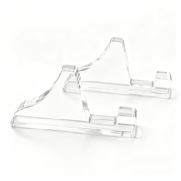 Support de Présentation Moderne en Acrylique Transparent Écologique Pré-assemblé pour Livres, Documents, Téléphones, Assiettes, Gâteaux, Petits Objets