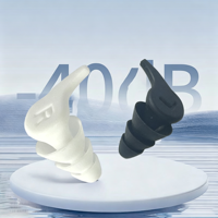 Bouchons d'oreilles réutilisables en silicone anti-bruit à 3 couches, imperméables, pour la natation, le sommeil, la plongée, le surf, protection douce et confortable pour les oreilles