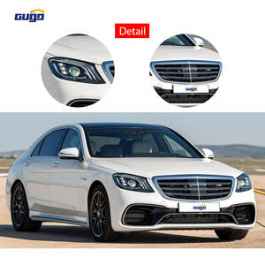 Kit carrosserie GUGO W222 pour <span class=keywords><strong>Mercedes</strong></span> Benz Classe <span class=keywords><strong>S</strong></span> W222 2018-2020, kit carrosserie Maybach, pare-chocs avant et arrière, mise à niveau vers le modèle S63 2018, pièces de rechange - Product Image 4
