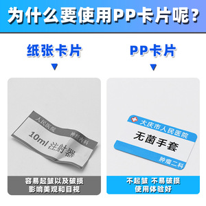 Panneau de gestion 6S pour hôpital avec fente pour étiquette, nom de la carte, boîte d'infusion, numéro de lit pour les étiquettes d'emballage - Product Image 5