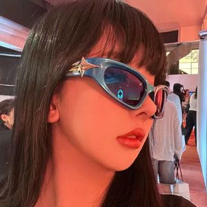 Cyberpunk Future Technology All-Match Lunettes de soleil UV400 Lentilles Cyclisme Miroir Y2K Millennium Spice Girls Mode Sensorielle Sensorielle - Product Image 3