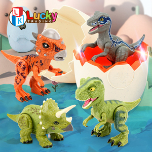 Khủng long Nở trứng Jurassic với thực tế khủng long hành động con số khủng long với âm thanh đèn Led điều khiển cảm ứng Kid Triceratops - Product Image 5