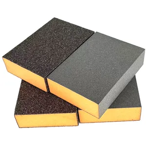Sand Sponge Block Silicon Carbide Grinding Foam Sanding Sponge Block Abrasive Tool Rectangle Water Foam Sanding Sponge Block