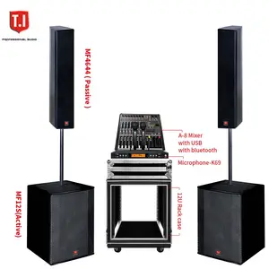 Hot Sale Passive Portable Column System Speaker Dual 15 Inch 2 Way Pa System Full Range Speakers Indoor Outdoor