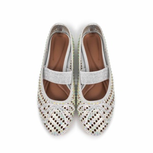 Chaussures Mary Jane pour femmes, fabriquées à la main, confortables, à bout rond, luxueuses, avec strass, nœud papillon, style doux pour filles et femmes - Product Image 6